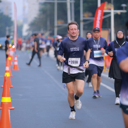 Race photo from KEMLU RUN 2026