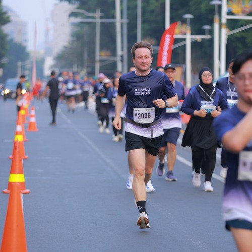 Race photo from KEMLU RUN 2026