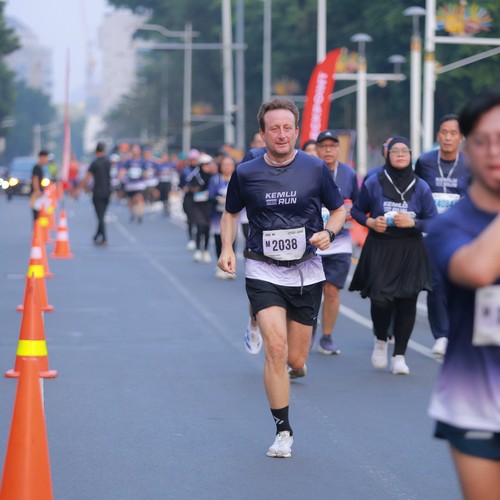 Race photo from KEMLU RUN 2026