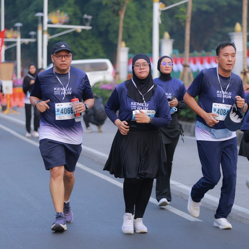 Race photo from KEMLU RUN 2026