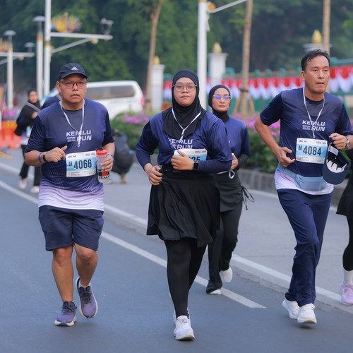 Race photo from KEMLU RUN 2026