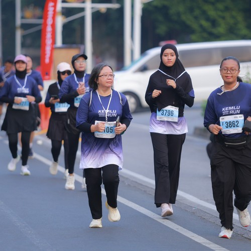 Race photo from KEMLU RUN 2026
