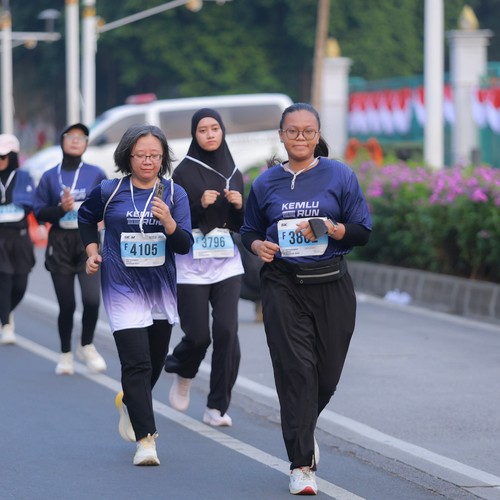 Race photo from KEMLU RUN 2026