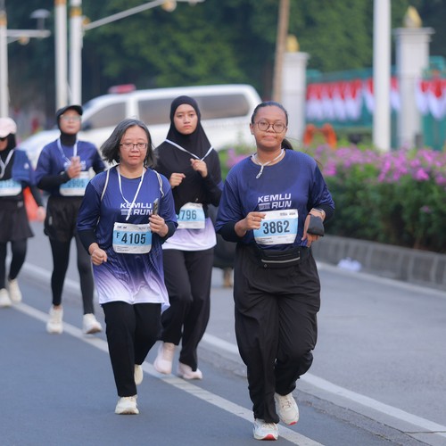 Race photo from KEMLU RUN 2026