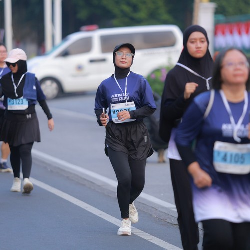Race photo from KEMLU RUN 2026