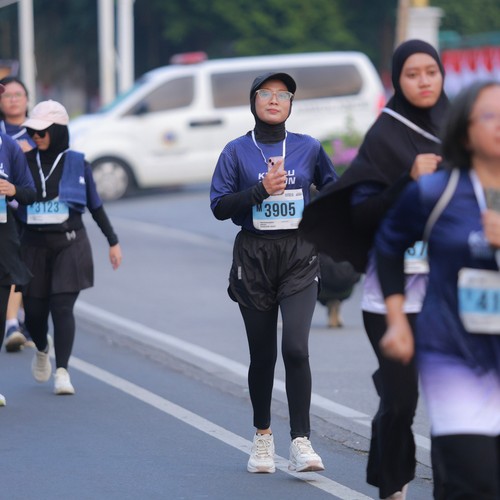 Race photo from KEMLU RUN 2026