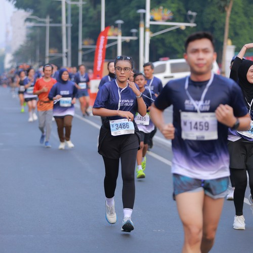 Race photo from KEMLU RUN 2026
