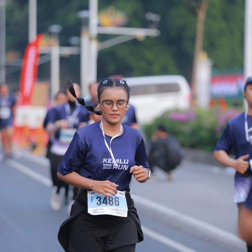 Race photo from KEMLU RUN 2026