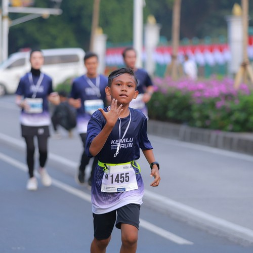 Race photo from KEMLU RUN 2026