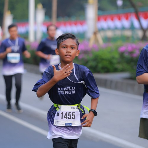 Race photo from KEMLU RUN 2026