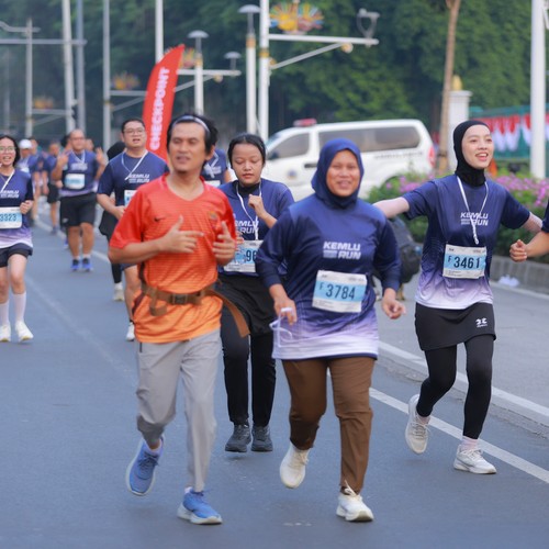 Race photo from KEMLU RUN 2026