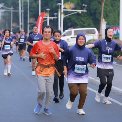 Race photo from KEMLU RUN 2026