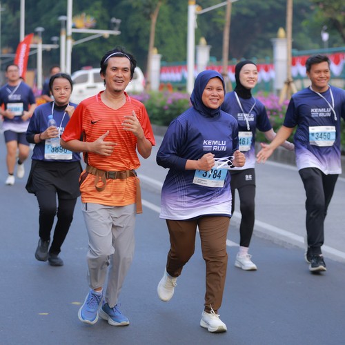 Race photo from KEMLU RUN 2026