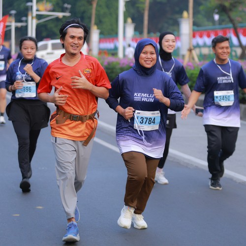 Race photo from KEMLU RUN 2026
