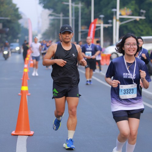 Race photo from KEMLU RUN 2026
