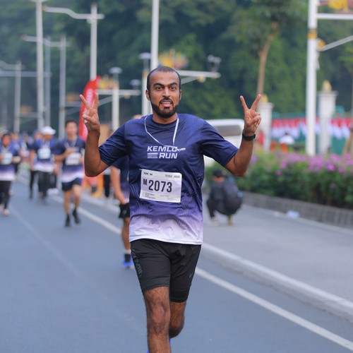 Race photo from KEMLU RUN 2026