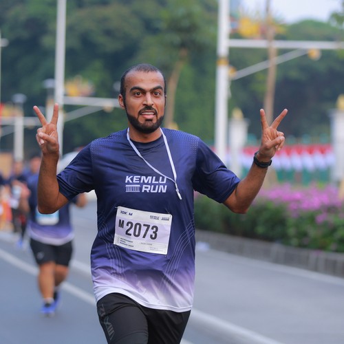 Race photo from KEMLU RUN 2026