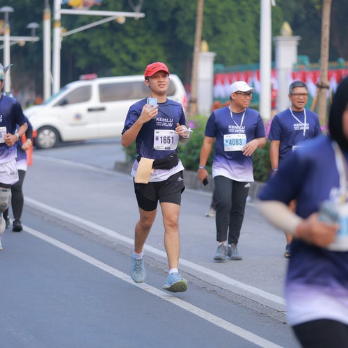 Race photo from KEMLU RUN 2026