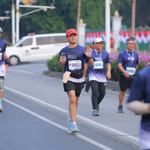 Race photo from KEMLU RUN 2026