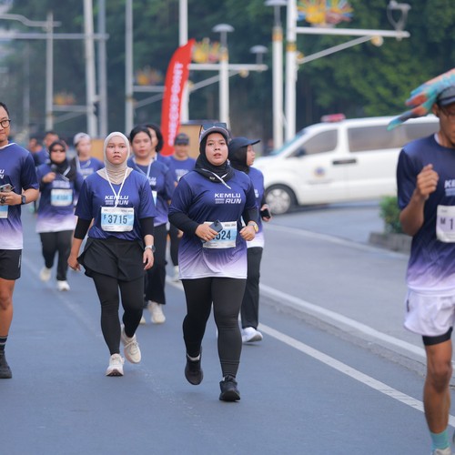 Race photo from KEMLU RUN 2026
