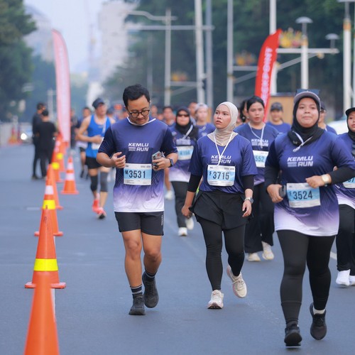 Race photo from KEMLU RUN 2026