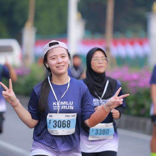 Race photo from KEMLU RUN 2026