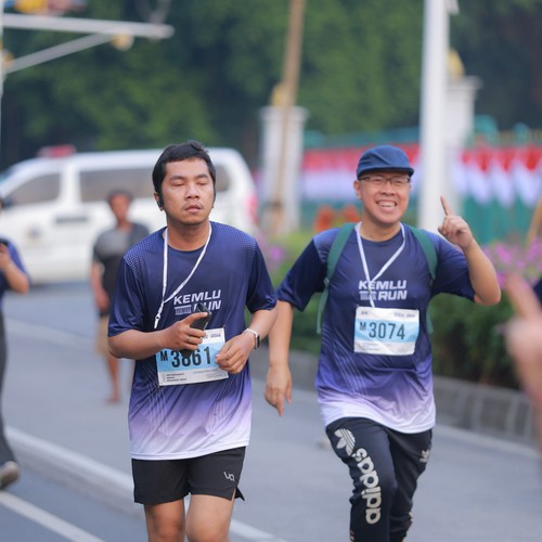 Race photo from KEMLU RUN 2026