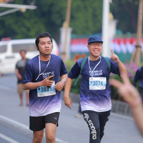 Race photo from KEMLU RUN 2026