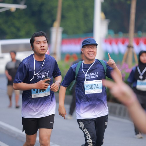 Race photo from KEMLU RUN 2026