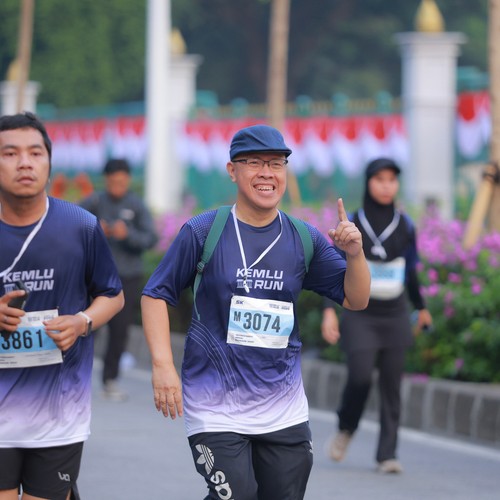 Race photo from KEMLU RUN 2026