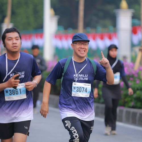 Race photo from KEMLU RUN 2026