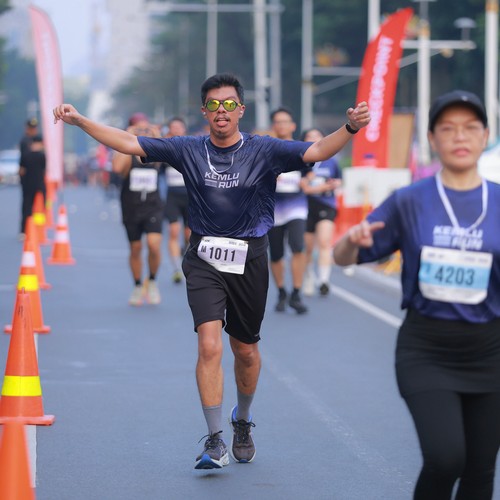 Race photo from KEMLU RUN 2026