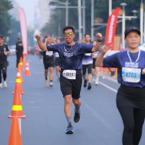 Race photo from KEMLU RUN 2026
