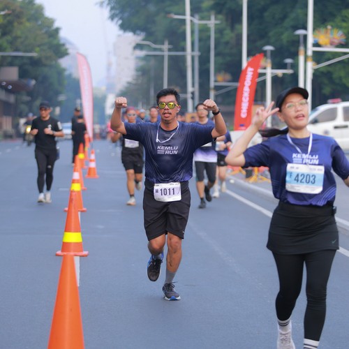 Race photo from KEMLU RUN 2026