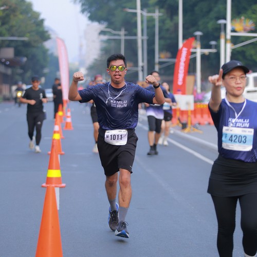 Race photo from KEMLU RUN 2026