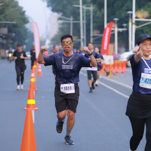 Race photo from KEMLU RUN 2026
