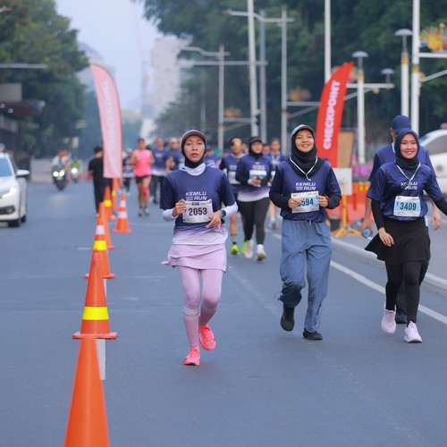 Race photo from KEMLU RUN 2026