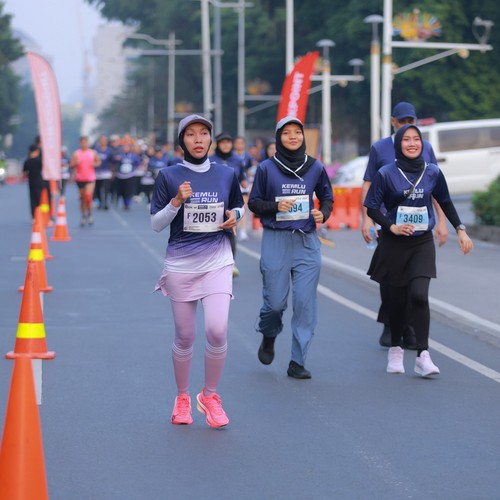Race photo from KEMLU RUN 2026