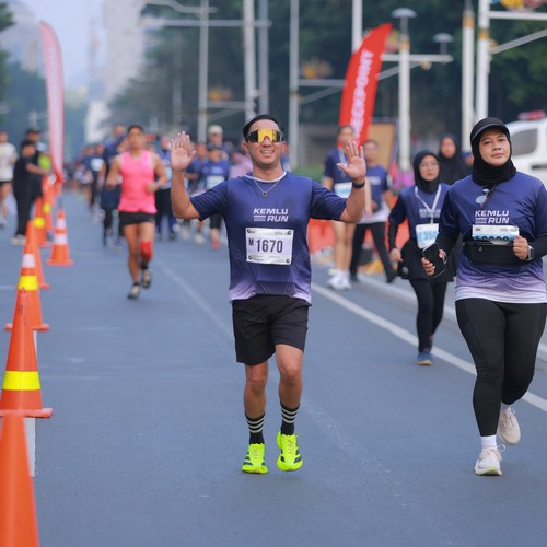 Race photo from KEMLU RUN 2026