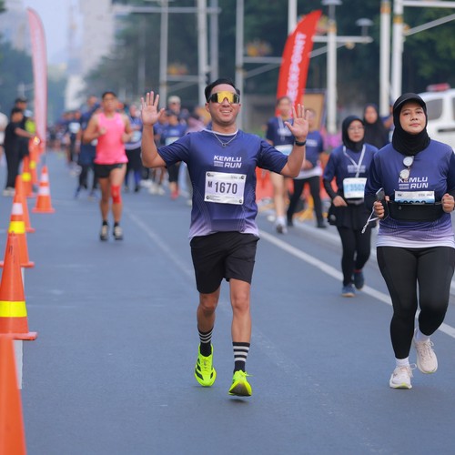 Race photo from KEMLU RUN 2026