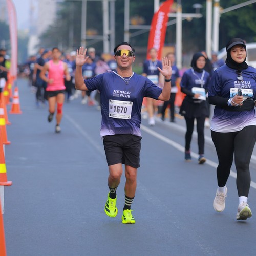 Race photo from KEMLU RUN 2026