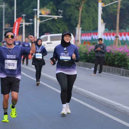 Race photo from KEMLU RUN 2026