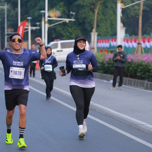 Race photo from KEMLU RUN 2026