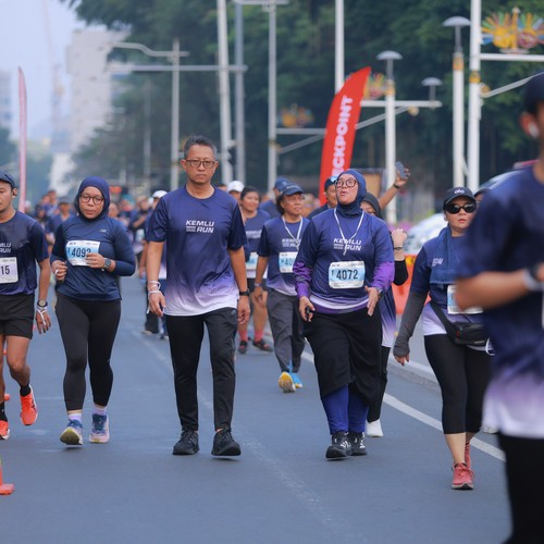 Race photo from KEMLU RUN 2026