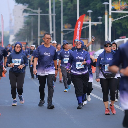 Race photo from KEMLU RUN 2026