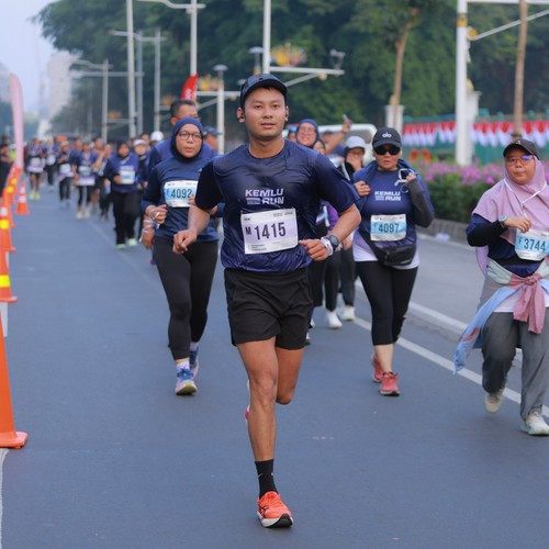 Race photo from KEMLU RUN 2026