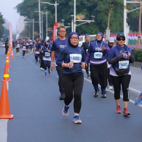 Race photo from KEMLU RUN 2026