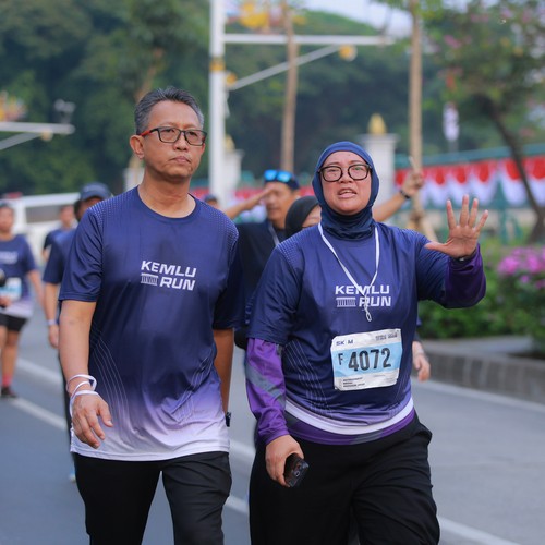 Race photo from KEMLU RUN 2026