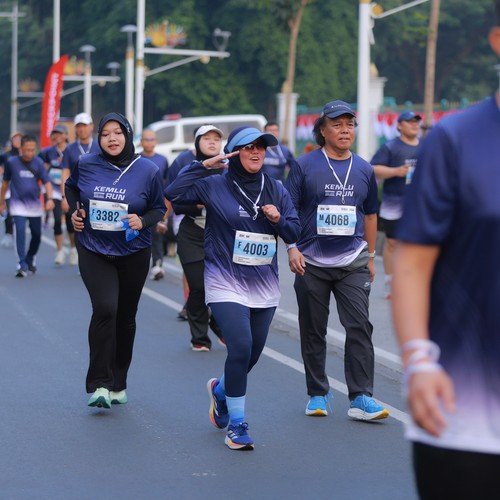 Race photo from KEMLU RUN 2026