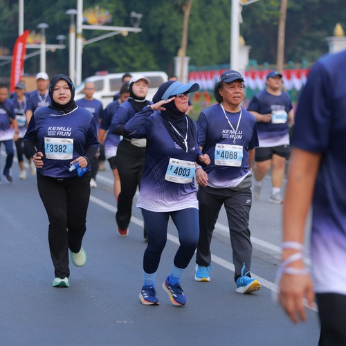 Race photo from KEMLU RUN 2026